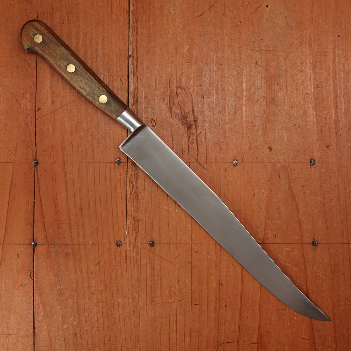 Vintage K Sabatier 8" Yataghan Slicer Forged Stainless Steel Thiers, France 1980-2000