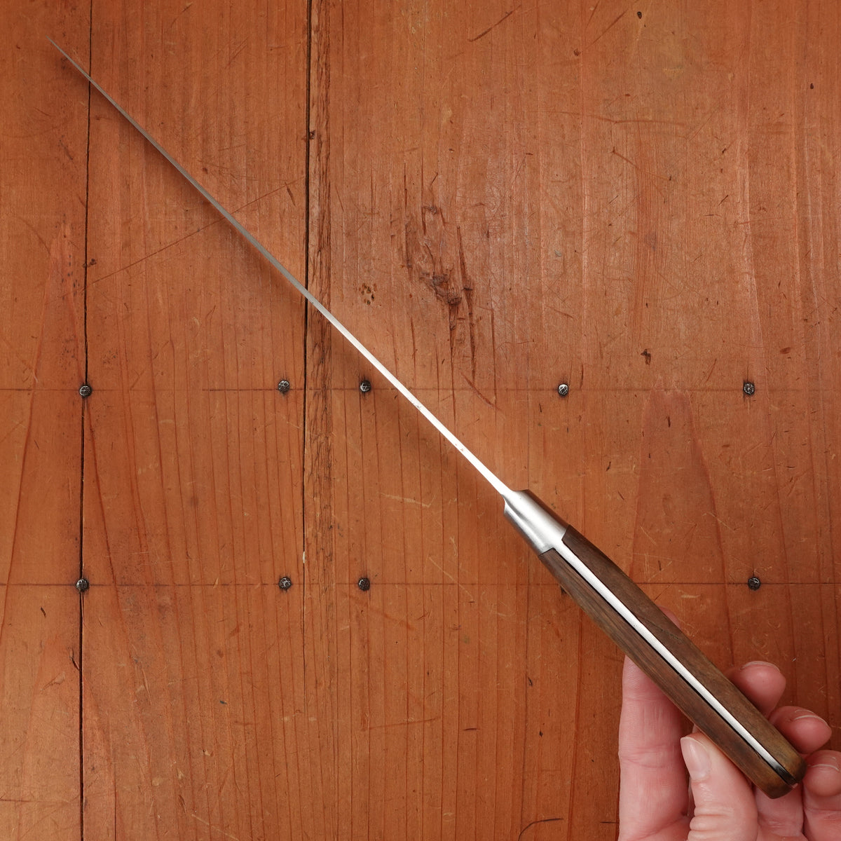 Vintage K Sabatier 8" Yataghan Slicer Forged Stainless Steel Thiers, France 1980-2000