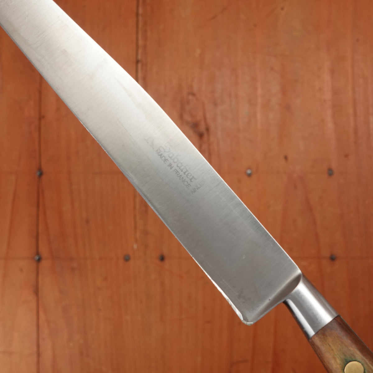 Vintage K Sabatier 8" Yataghan Slicer Forged Stainless Steel Thiers, France 1980-2000