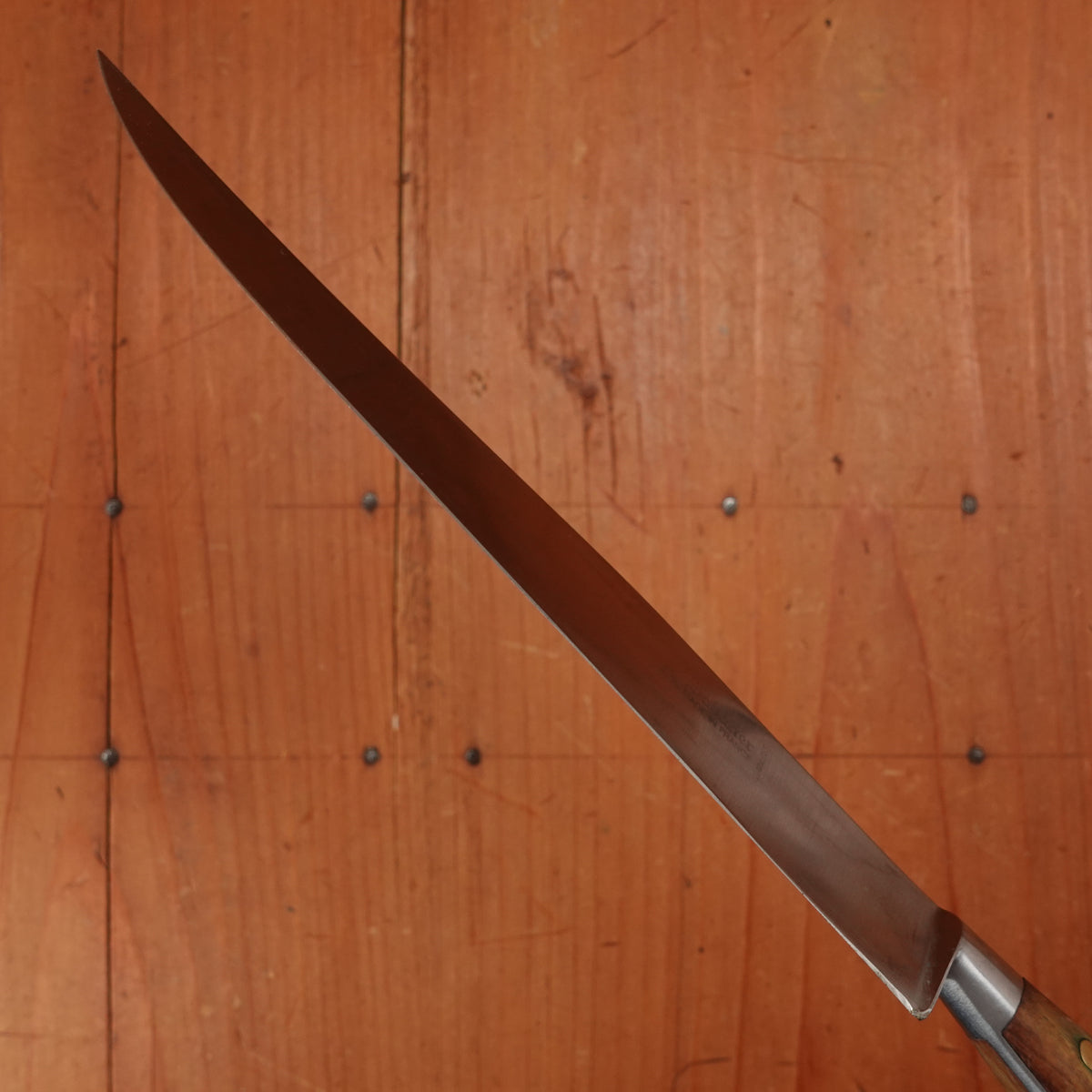 Vintage K Sabatier 8" Yataghan Slicer Forged Stainless Steel Thiers, France 1980-2000