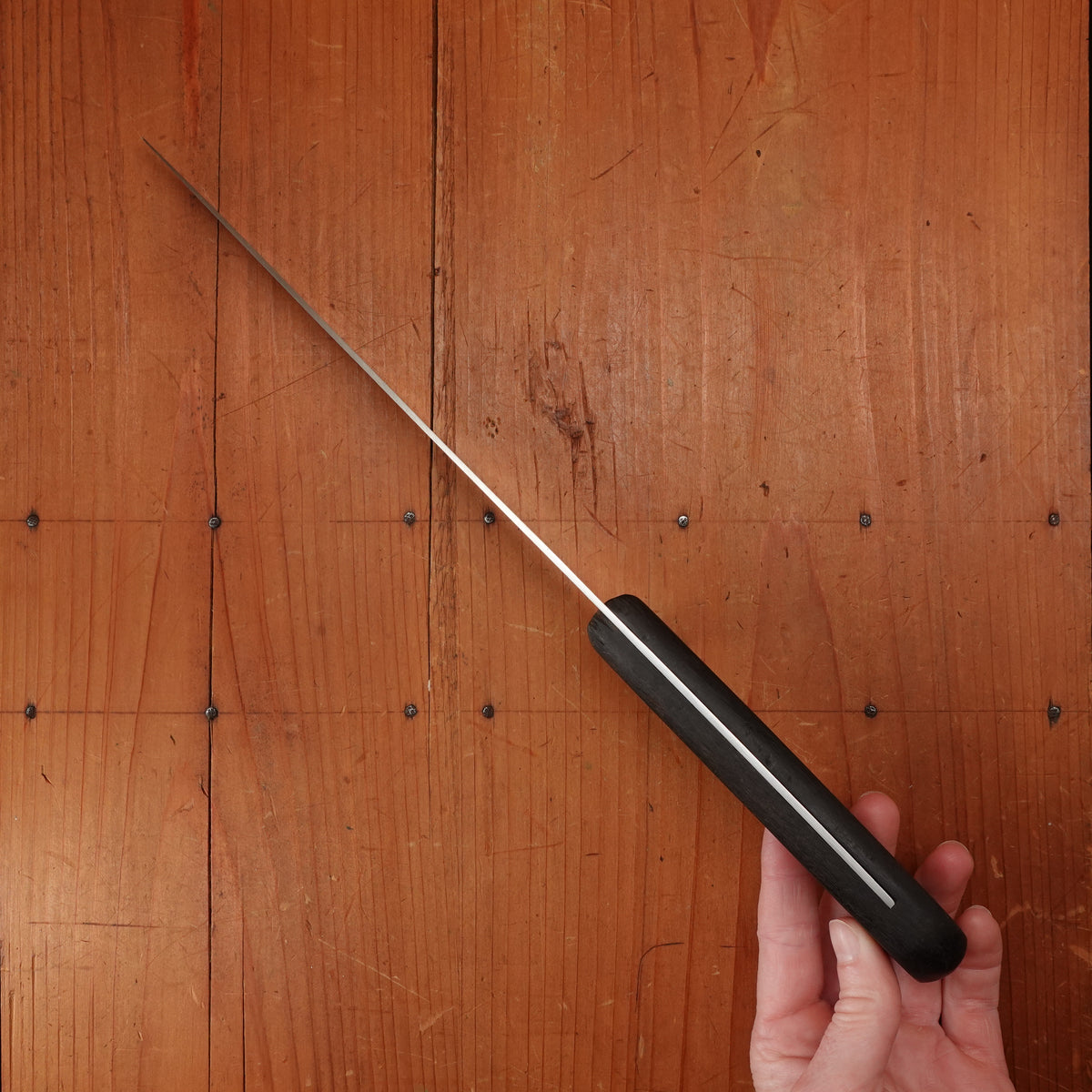 Burgvogel 8" Slicer Stainless Steel Walnut Handle Solingen, W. Germany 1970-90
