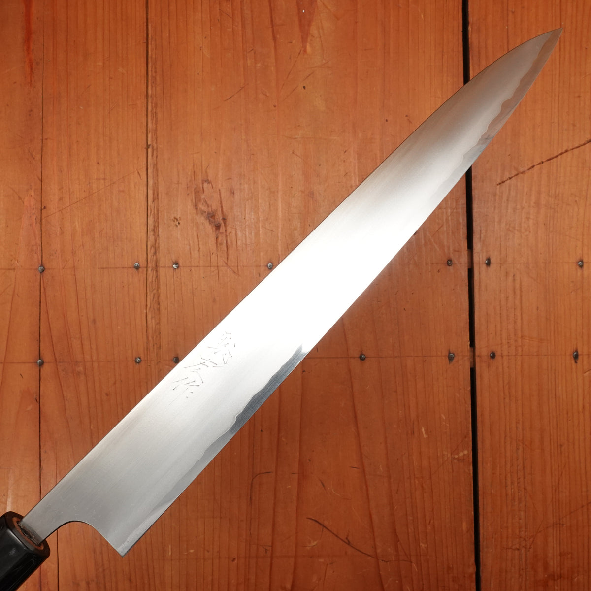 Wakui 270mm Sujihiki Stainless Clad Shirogami 2 Migaki Warikomi Ho Octagonal