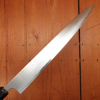 Wakui 270mm Sujihiki Stainless Clad Shirogami 2 Migaki Warikomi Ho Octagonal