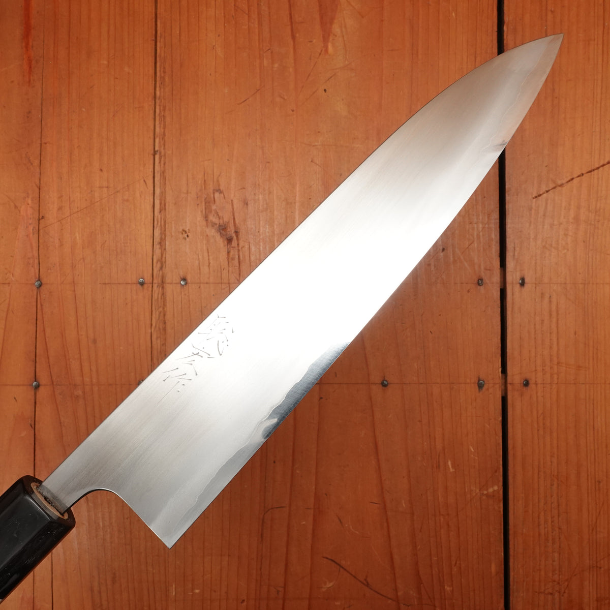 Wakui 240mm Gyuto Stainless Clad Shirogami 2 Migaki Warikomi Ho Octagonal