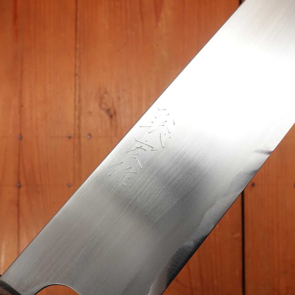 Wakui 240mm Gyuto Stainless Clad Shirogami 2 Migaki Warikomi Ho Octagonal