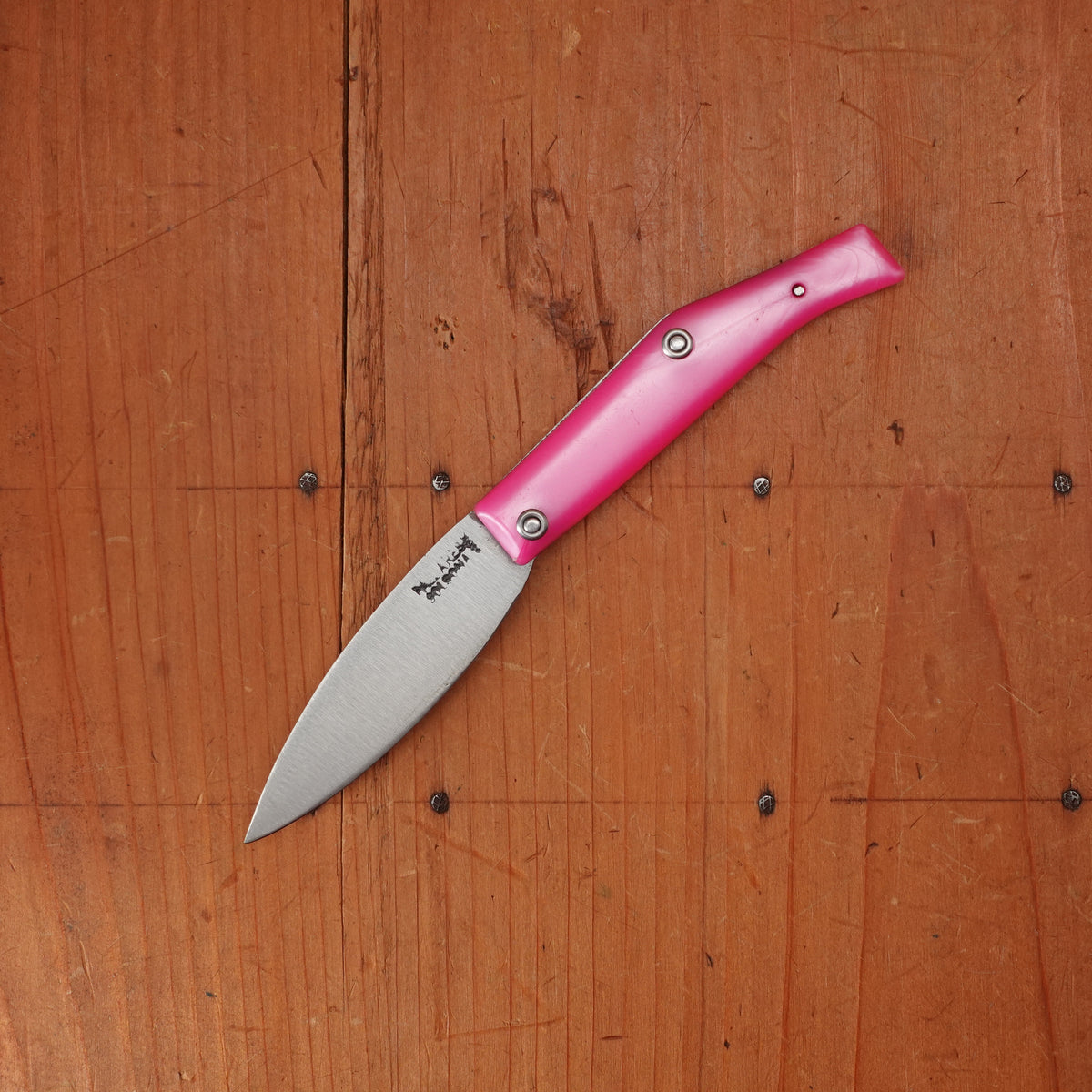 Pallares Comun No.00 7cm Stainless Steel Slipjoint Pink Handle
