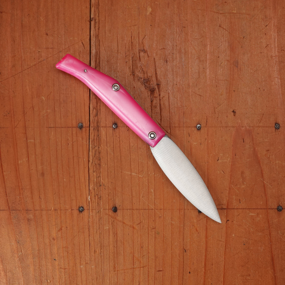 Pallares Comun No.00 7cm Stainless Steel Slipjoint Pink Handle