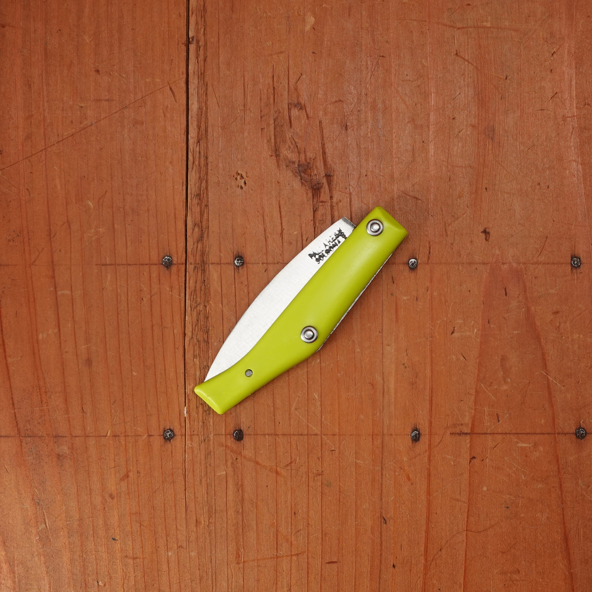 Pallares Comun No.00 7cm Stainless Steel Slipjoint Green Handle