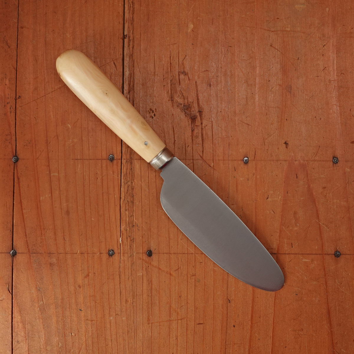 Pallares 3.5" Sobrasada Spreading Knife Stainless Steel Boxwood Handle