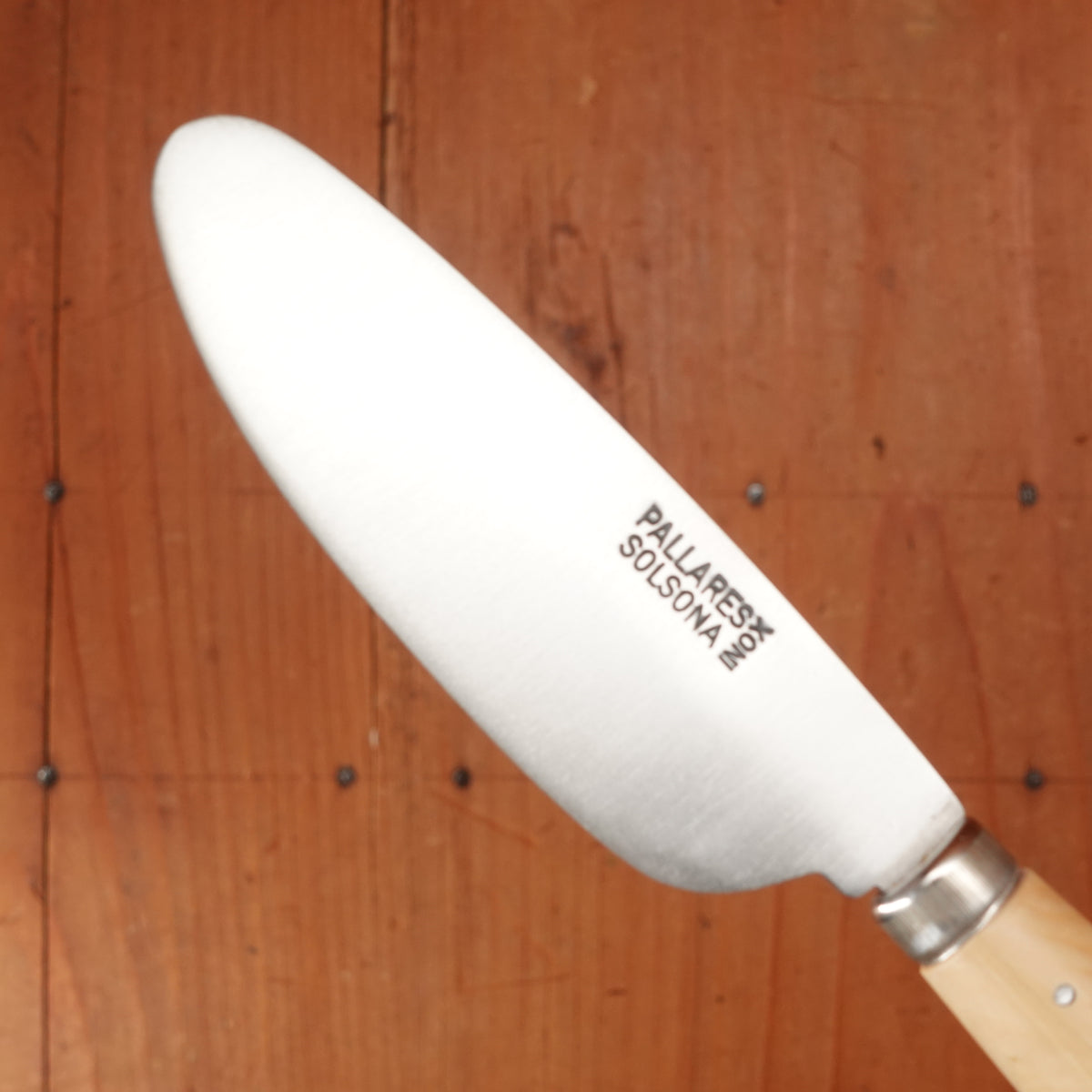 Pallares 3.5" Sobrasada Spreading Knife Stainless Steel Boxwood Handle