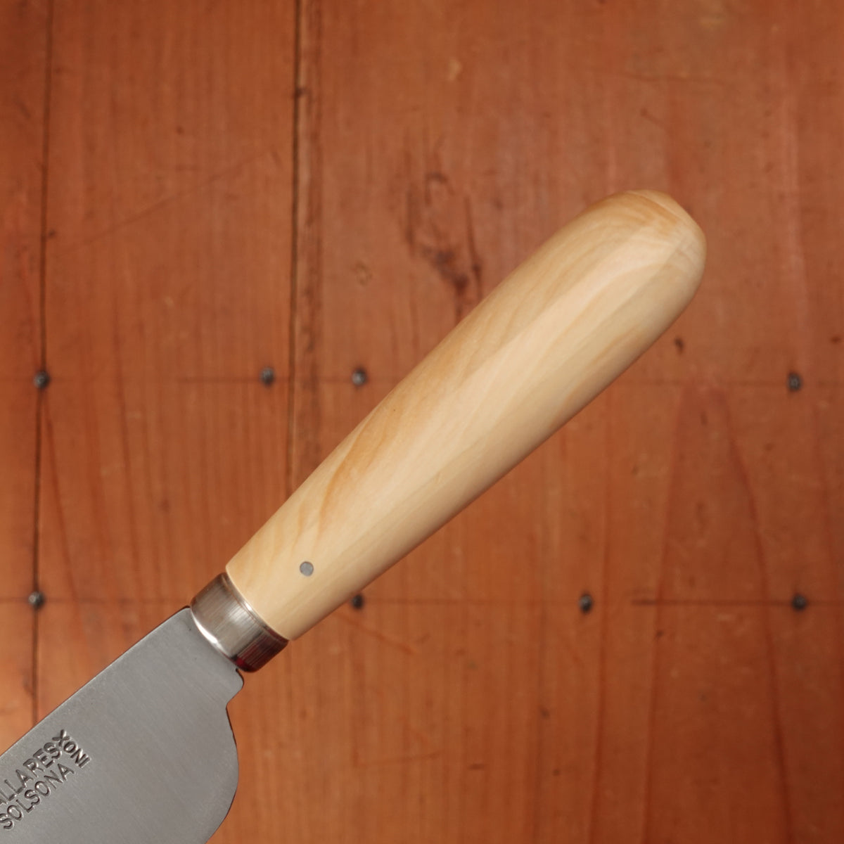 Pallares 3.5" Sobrasada Spreading Knife Stainless Steel Boxwood Handle