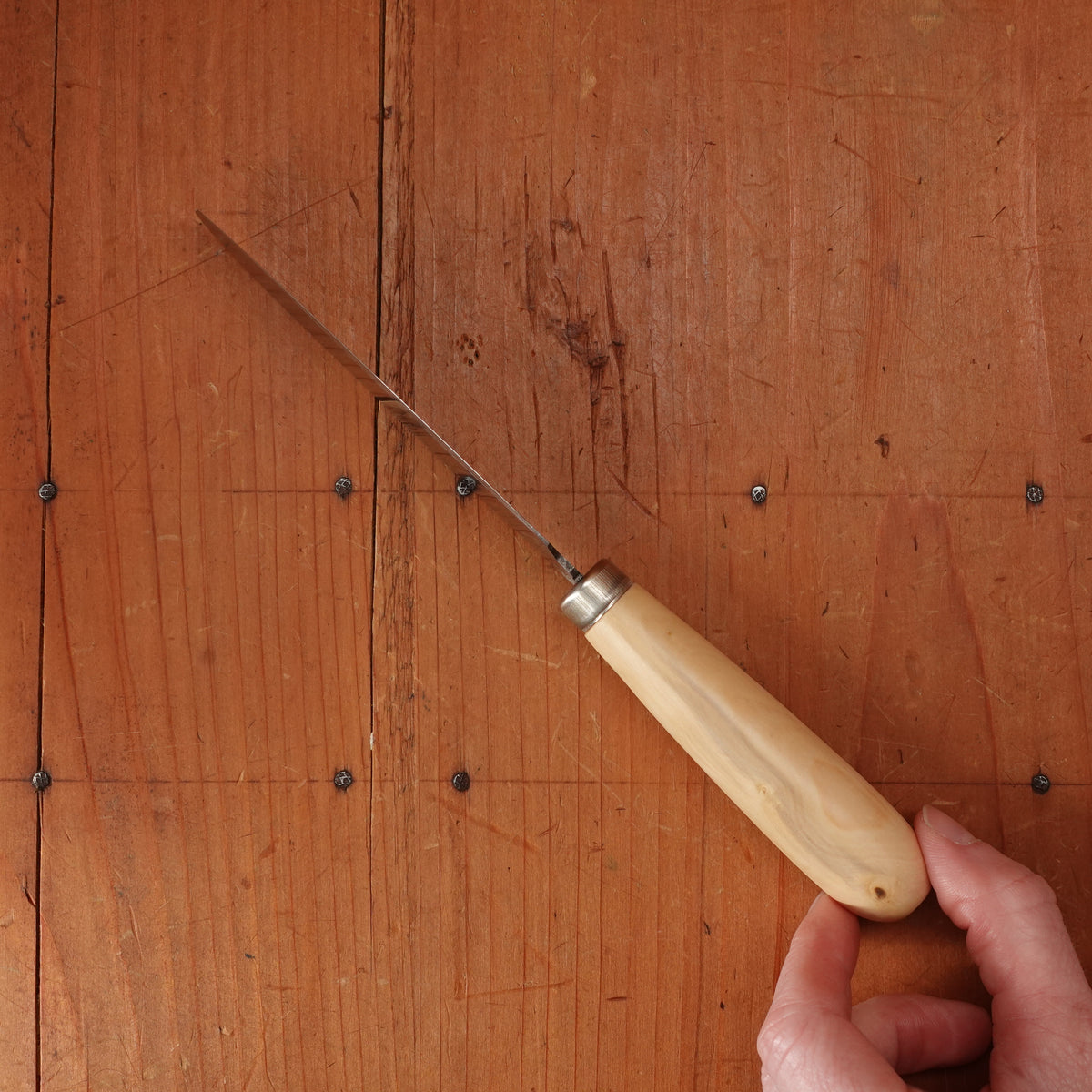 Pallares 3.5" Sobrasada Spreading Knife Stainless Steel Boxwood Handle