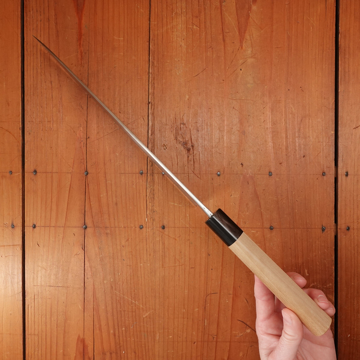 Vintage Yoshikane 240mm Wa-Gyuto SKD Tsuchime with New Old Stock Ho & Horn Handle