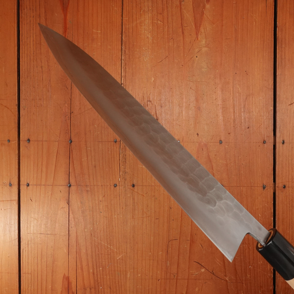Vintage Yoshikane 240mm Wa-Gyuto SKD Tsuchime with New Old Stock Ho & Horn Handle