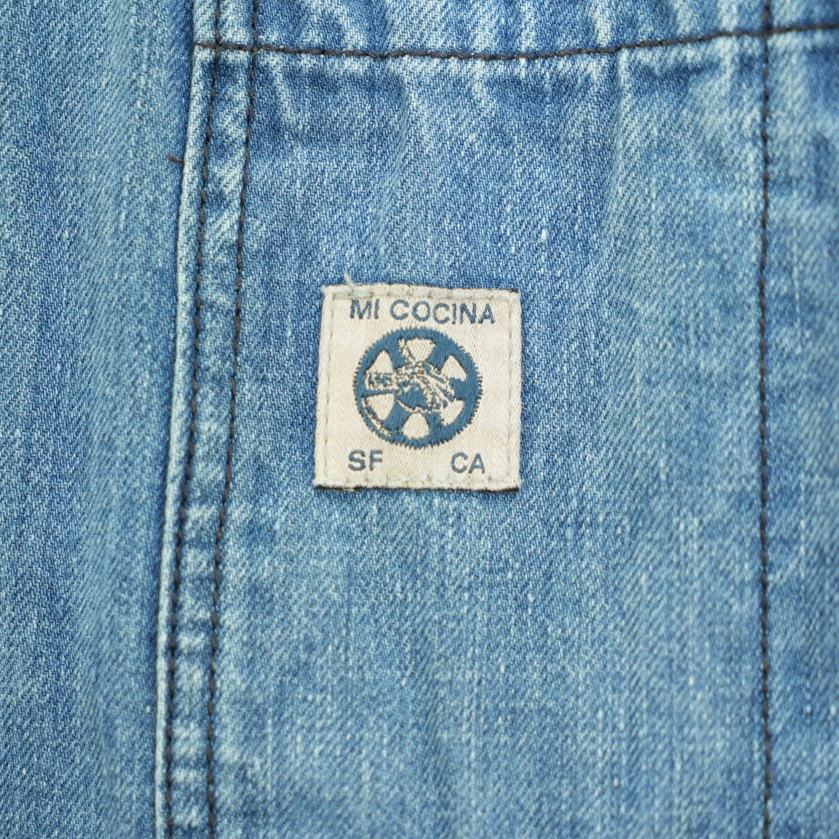 Ubi-IND Denim / Mi Cocina Classic Crossback Apron Light Vintage