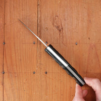 Pallares Busa 10cm Drop Point Stainless Steel Friction Lock Dark Ram Horn Handle