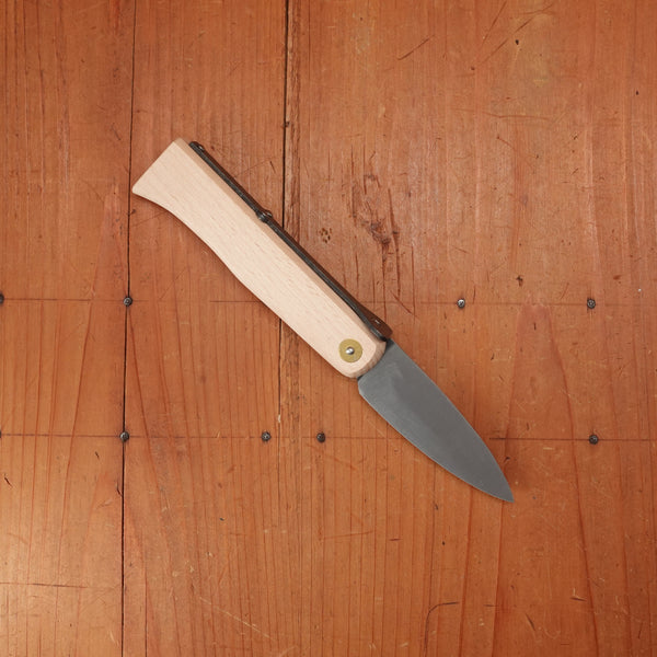 Windmühlenmesser Lierenaar Farmer's Pocket Knife Carbon Copper Beech Handle
