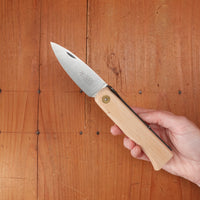 Windmühlenmesser Lierenaar Farmer's Pocket Knife Carbon Copper Beech Handle