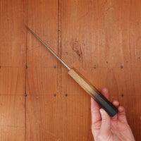 Hado Sumi 135mm Petty Shirogami 2 Kurouchi Finish Burnt Oak Handle