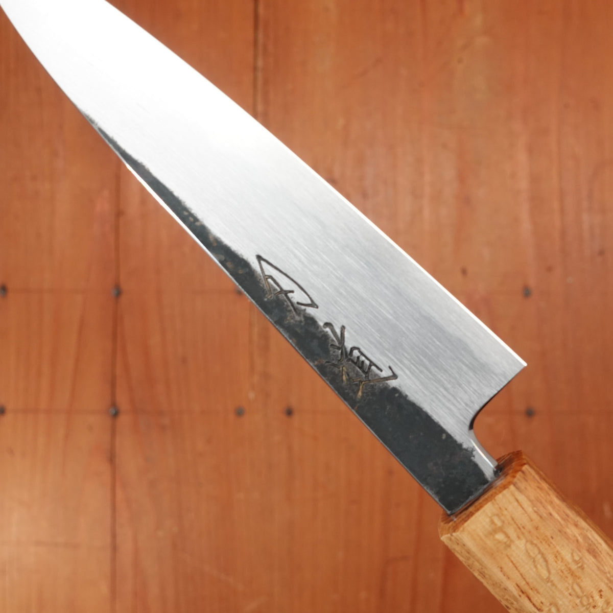 Hado Sumi 135mm Petty Shirogami 2 Kurouchi Finish Burnt Oak Handle