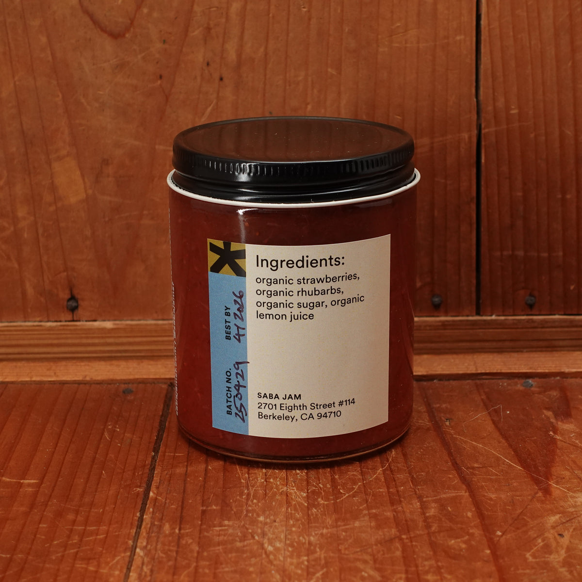 Saba Jam Strawberry Rhubarb - 8oz
