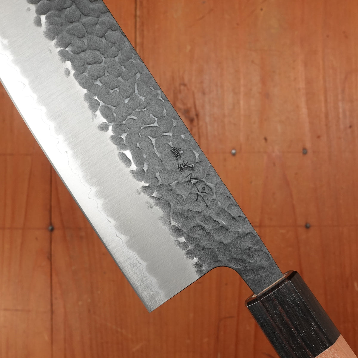 Hitohira Futana SB 165mm Nakiri Aogami Super Kurouchi Tsuchime Cherry Wood