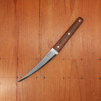 Silverthorn 6" Boning San Mai Stainless Clad O1 Carbon Steel USS N. Carolina Deck Teak Handle