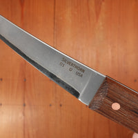 Silverthorn 6" Boning San Mai Stainless Clad O1 Carbon Steel USS N. Carolina Deck Teak Handle