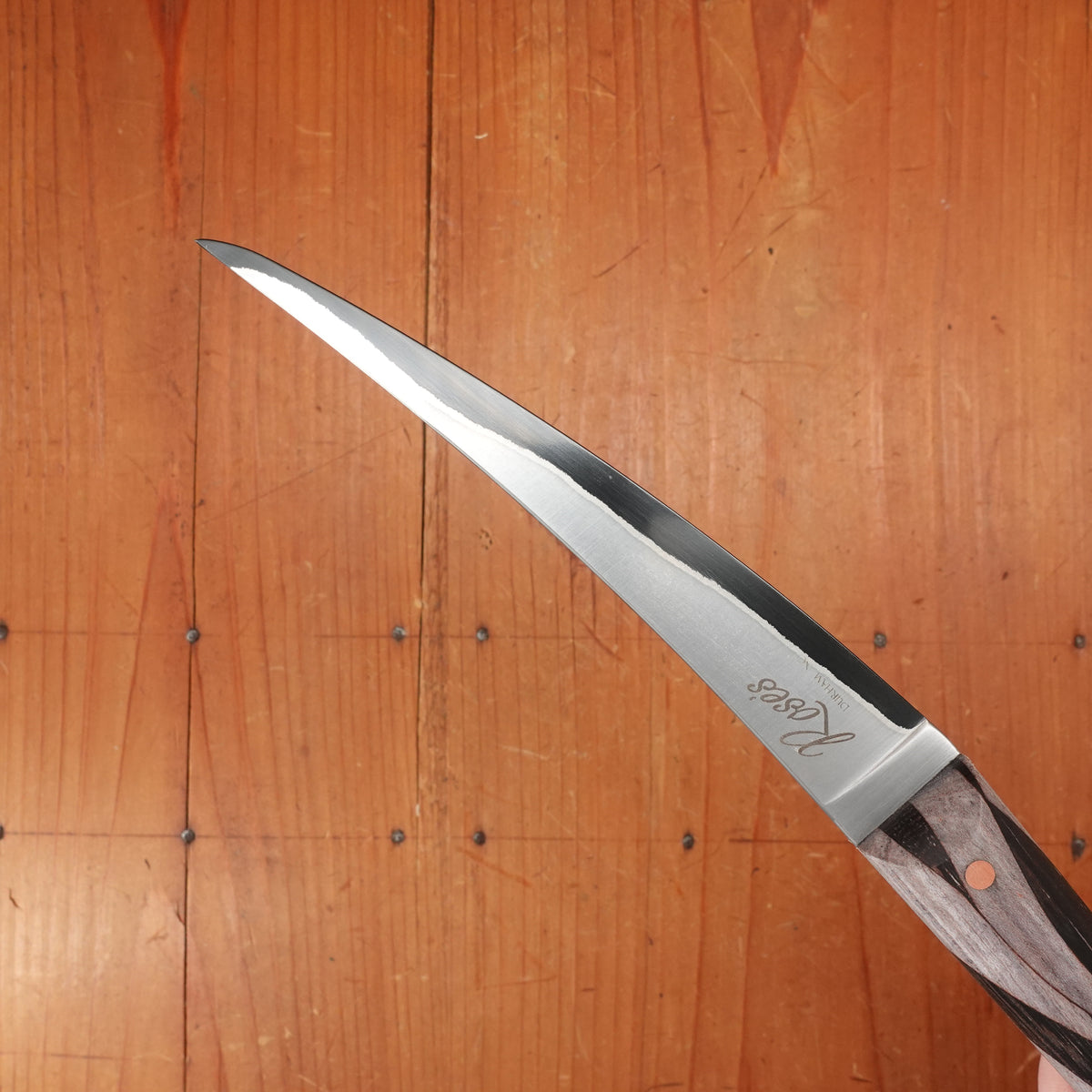 Silverthorn 6" Boning San Mai Stainless Clad O1 Carbon Steel Wildwood Handle G/W