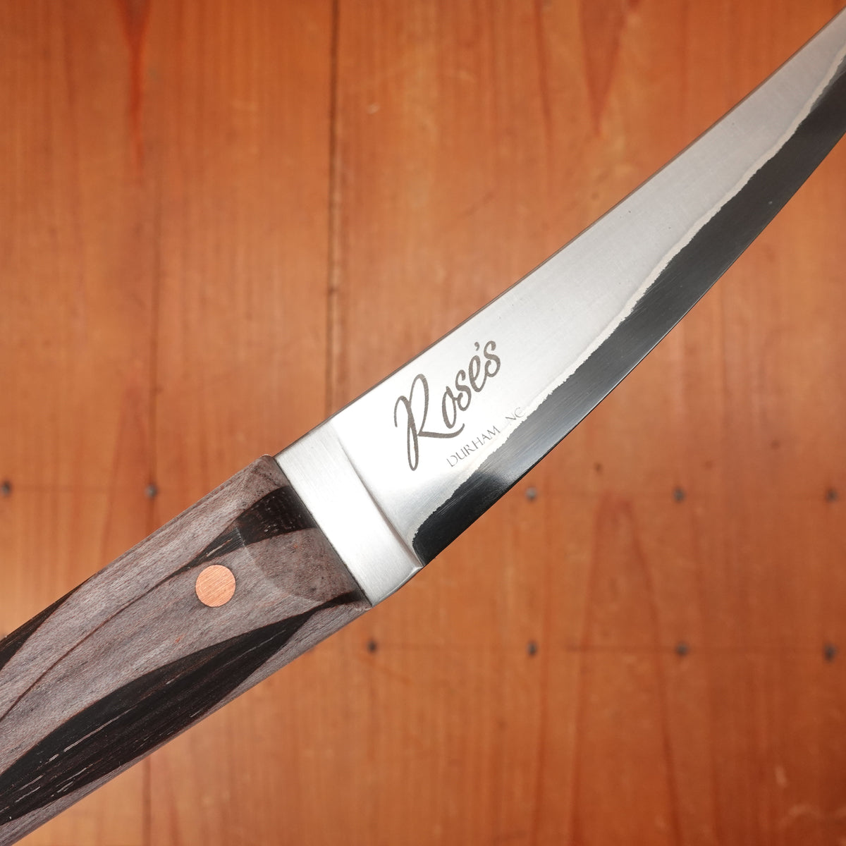 Silverthorn 6" Boning San Mai Stainless Clad O1 Carbon Steel Wildwood Handle G/W