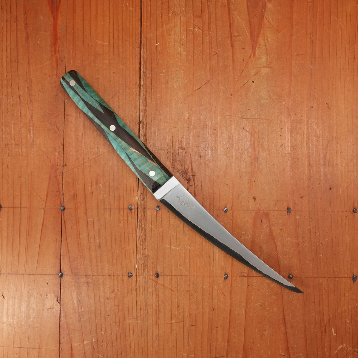 Silverthorn 6" Boning San Mai Stainless Clad O1 Carbon Steel Wildwood Handle T/W