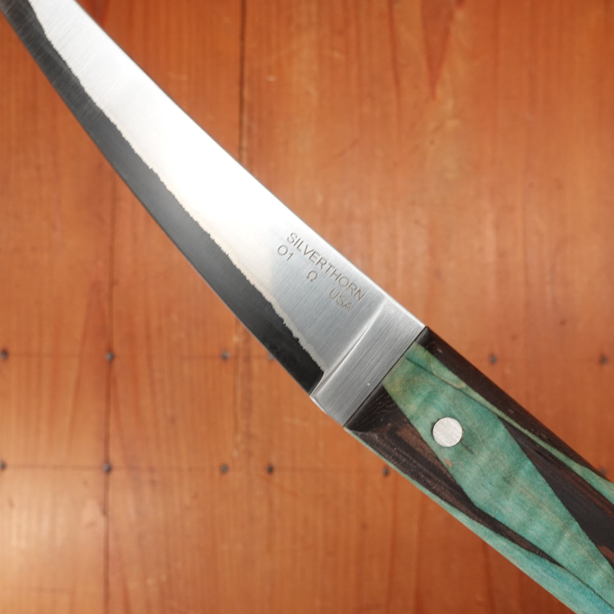Silverthorn 6" Boning San Mai Stainless Clad O1 Carbon Steel Wildwood Handle T/W