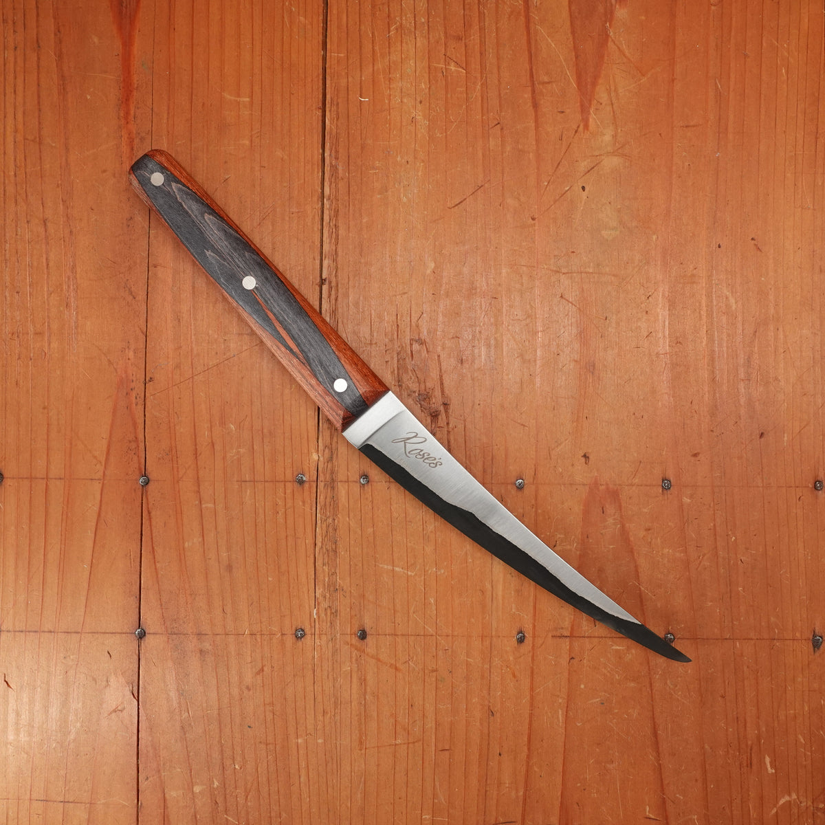 Silverthorn 6" Boning San Mai Stainless Clad O1 Carbon Steel Wildwood Handle G/J