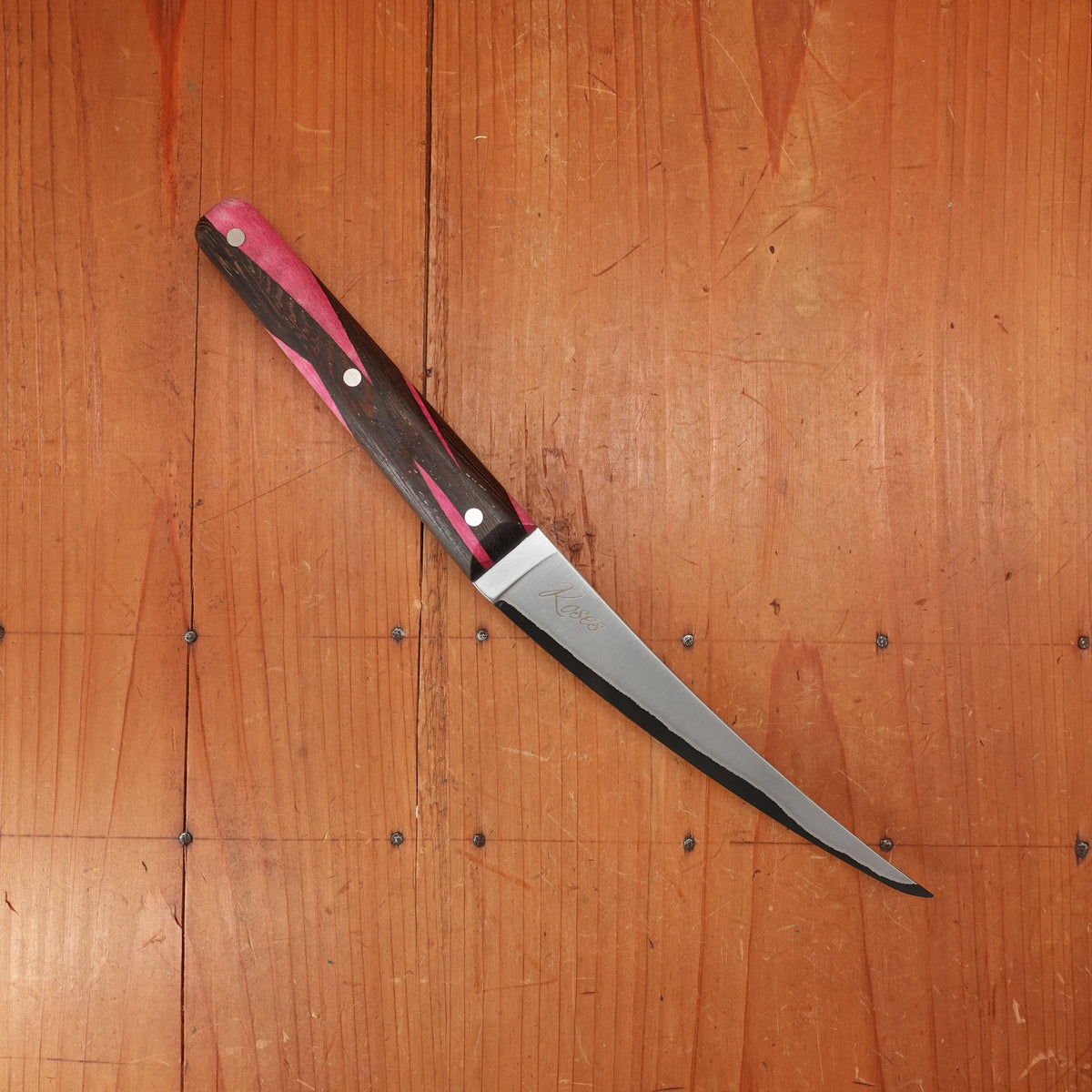 Silverthorn 6" Boning San Mai Stainless Clad O1 Carbon Steel Wildwood Handle P/W