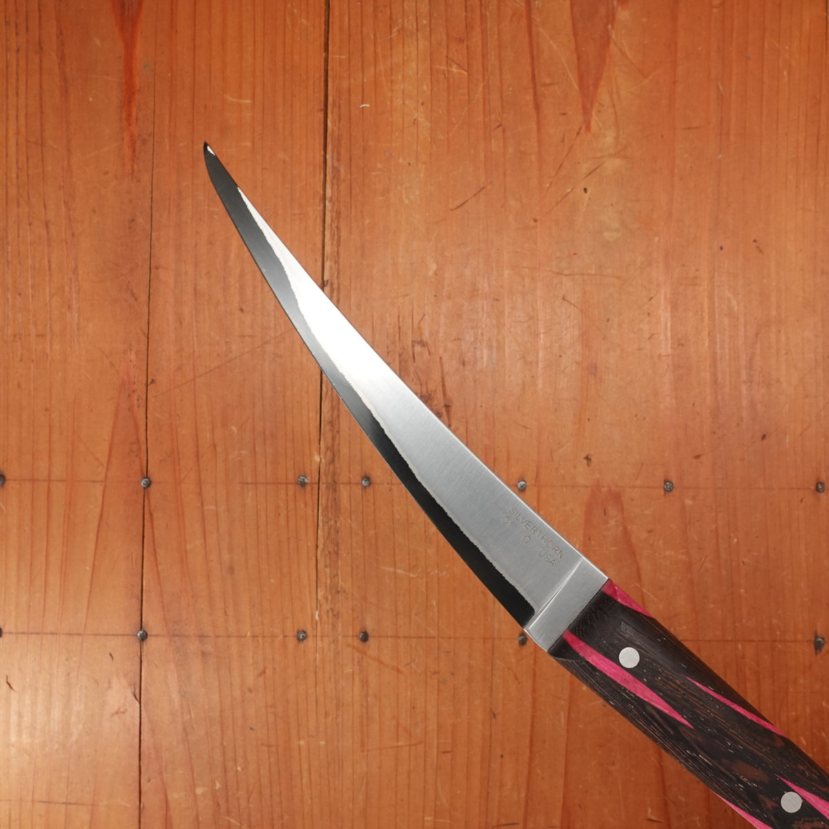 Silverthorn 6" Boning San Mai Stainless Clad O1 Carbon Steel Wildwood Handle P/W