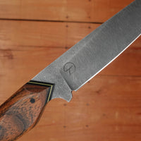 Alma Knife Co. 135mm Brisket Trimmer Hankotsu 52100 Bocote Wood Handle