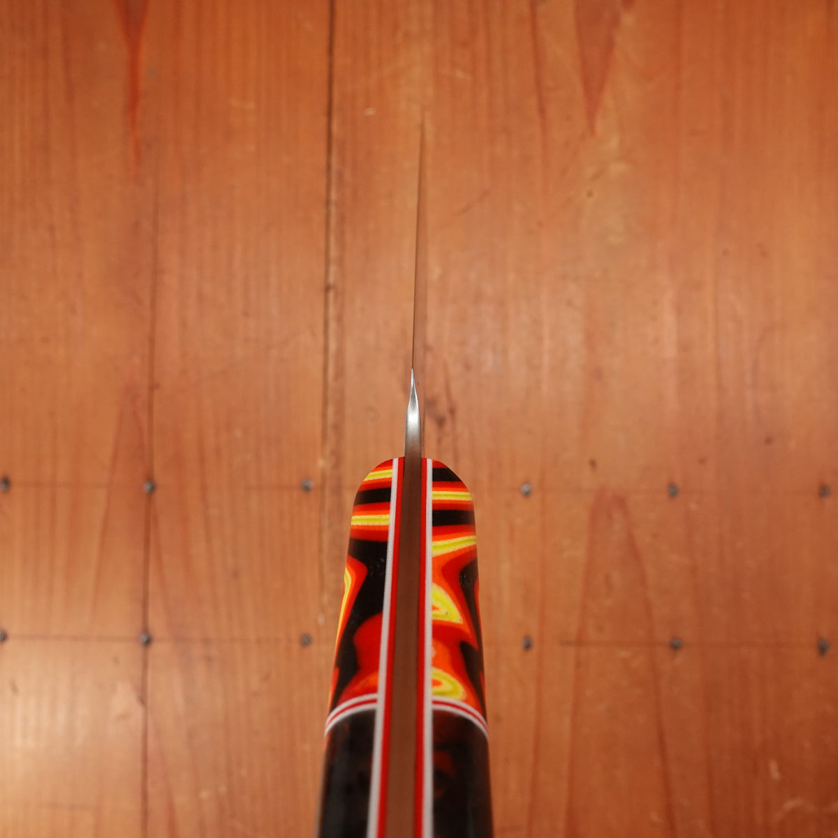 Silverthorn 6" Petty Knife Nashiji Kurouchi San Mai Stainless Clad O1 Carbon Steel G10s