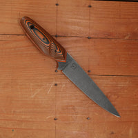 Alma Knife Co. 135mm Brisket Trimmer Hankotsu 52100 Orange Black Ultrex