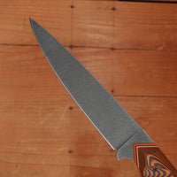Alma Knife Co. 135mm Brisket Trimmer Hankotsu 52100 Orange Black Ultrex