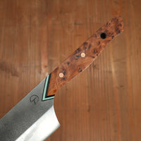 Alma Knife Co. 180mm Bunka Bocho 26c3 Nashiji Thuya Burl