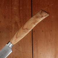 Friedr Herder Madera Steak Knife Set Forged Stainless Olive 1/2 Bolster - 6 Pieces