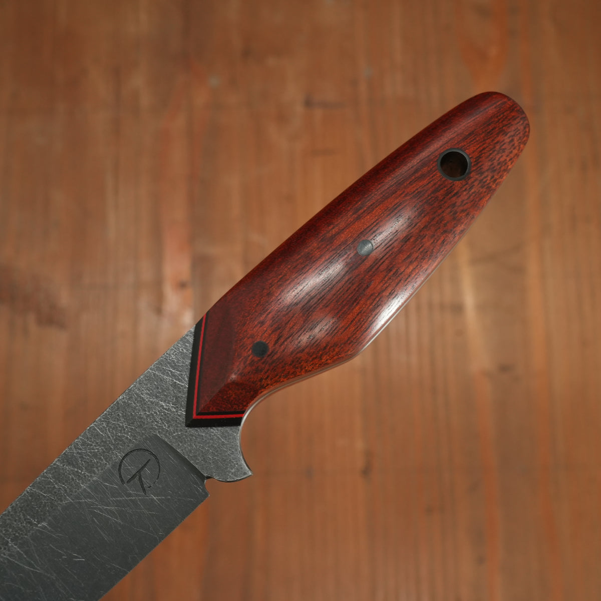 Alma Knife Co. 135mm Brisket Trimmer / Hankotsu 52100 Bloodwood G10