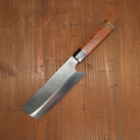 Alma Knife Co. 150mm Nakiri 26c3 Nashiji Wa Red Coolibah