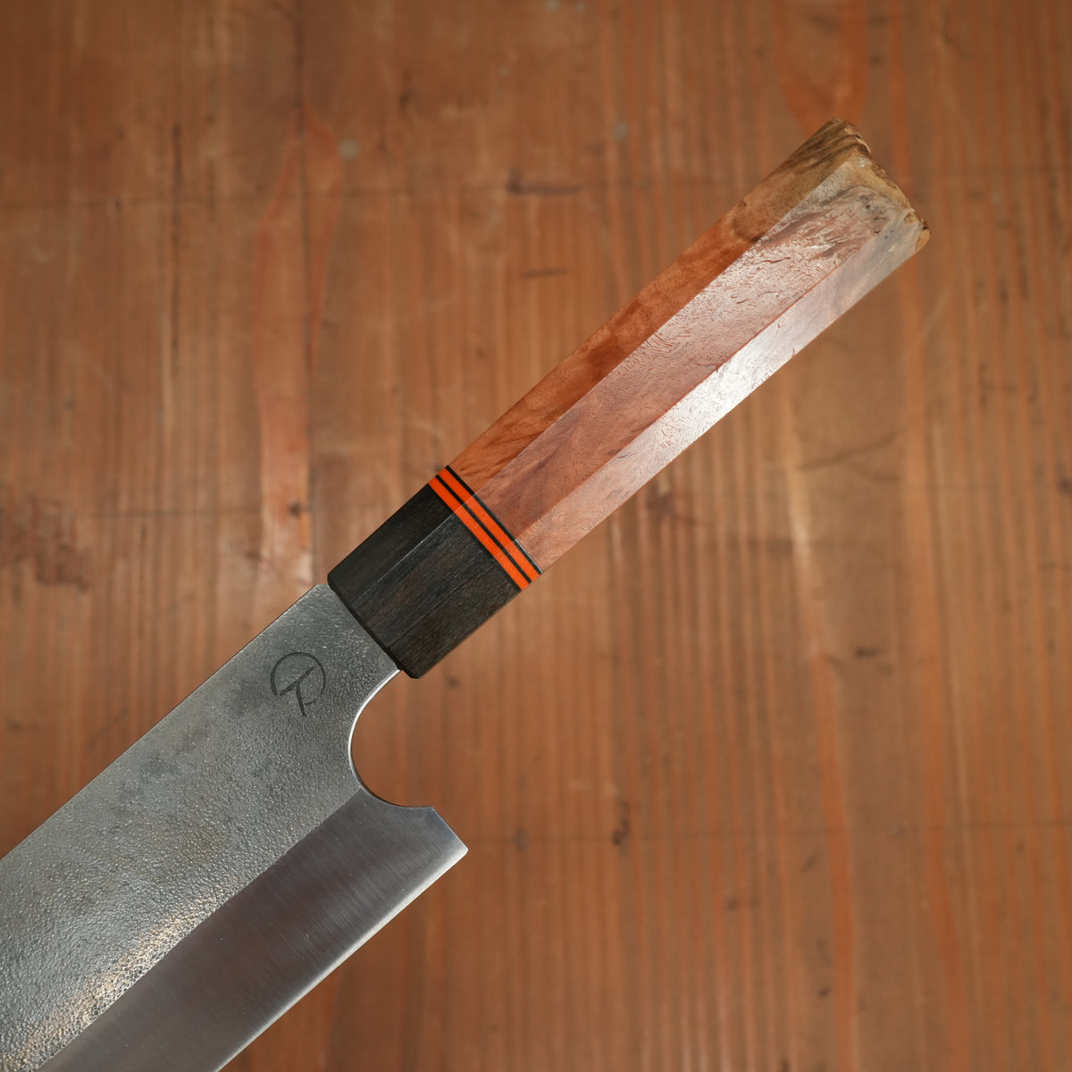 Alma Knife Co. 150mm Nakiri 26c3 Nashiji Wa Red Coolibah