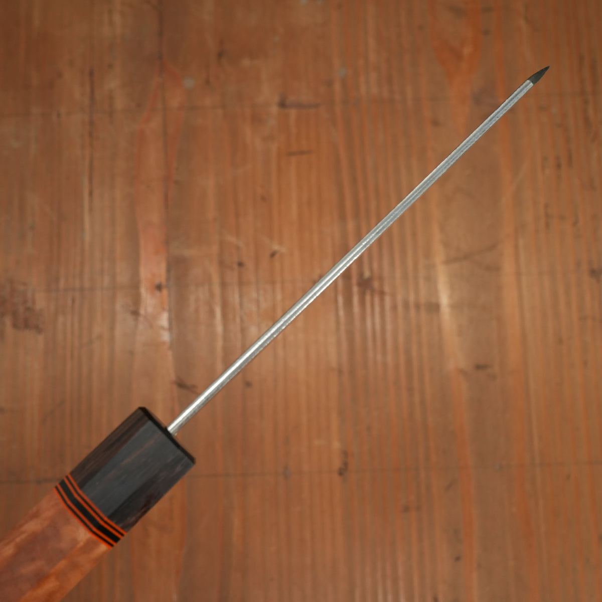 Alma Knife Co. 135mm Kiritsuke Petty 26c3 Nashiji Red Coolibah Blackwood Handle