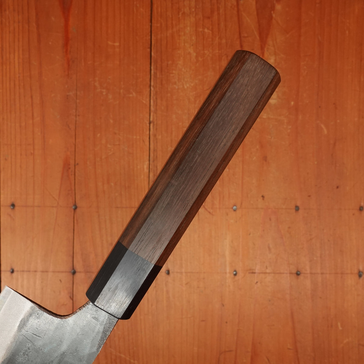 Tosa 210mm Gyuto Kurouchi Stainless Clad Aogami 1 Octagonal Red Sandalwood Pakka