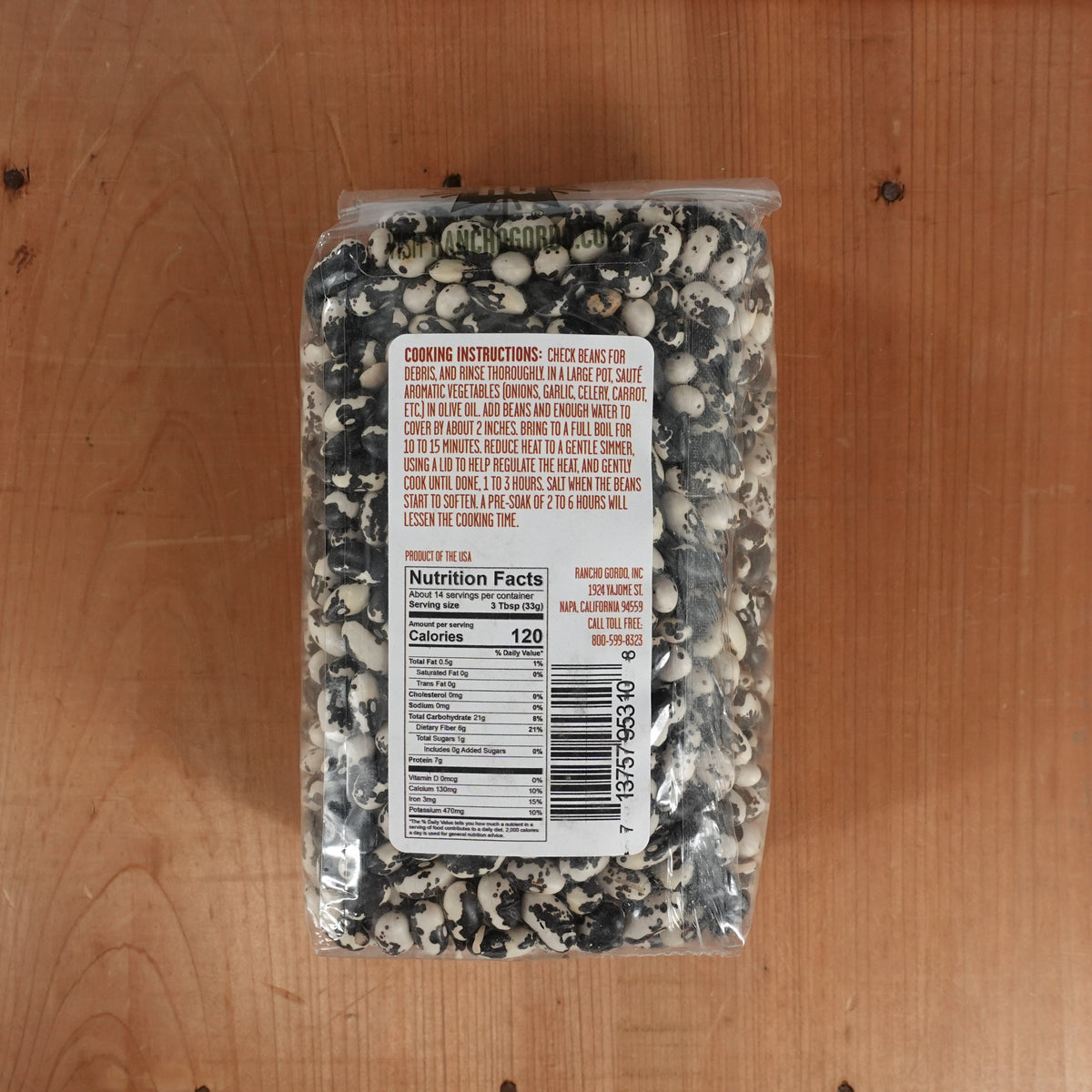 Rancho Gordo Vaquero Beans - 1lb