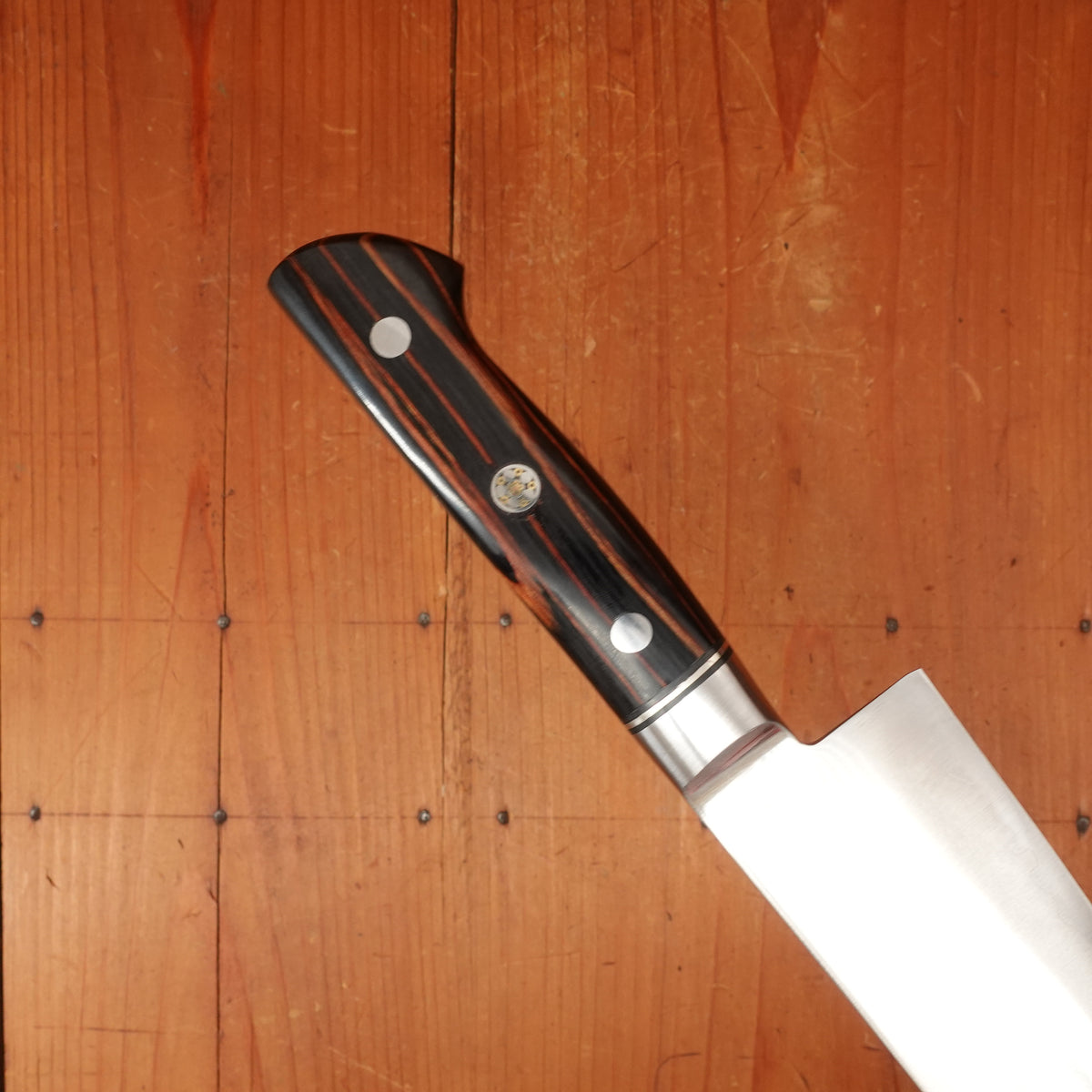 New Old Stock Hiro 210mm Gyuto Stainless Clad Aogami 2 Ebony Western Handle