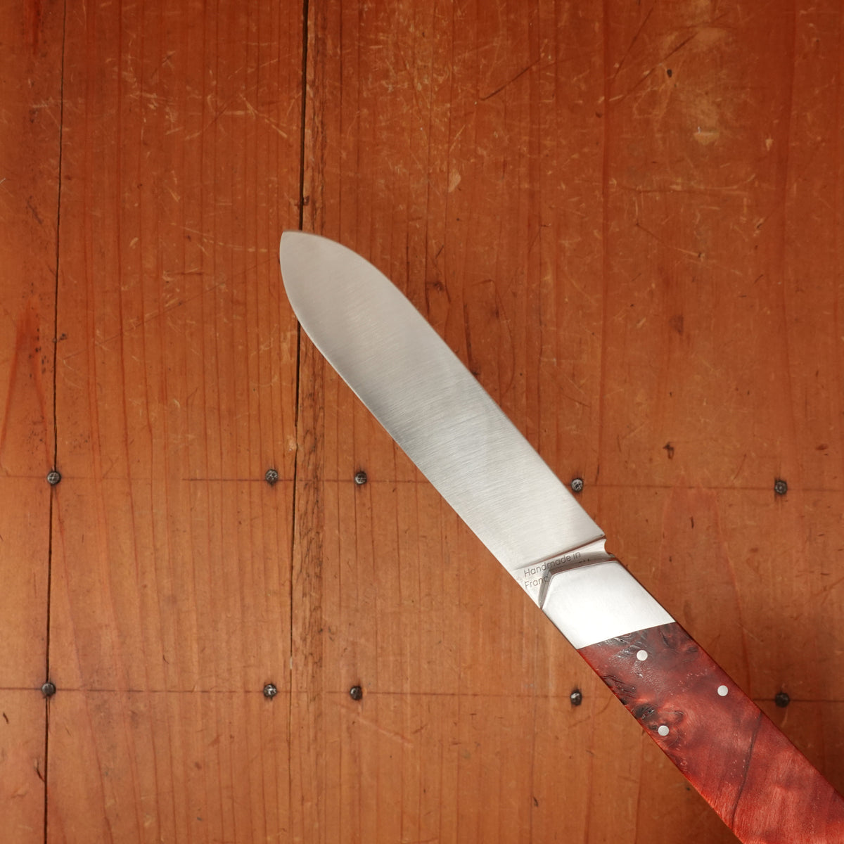 Fontenille Pataud Le Pradel 11.5cm Stabilized Red Poplar Burl Lockback