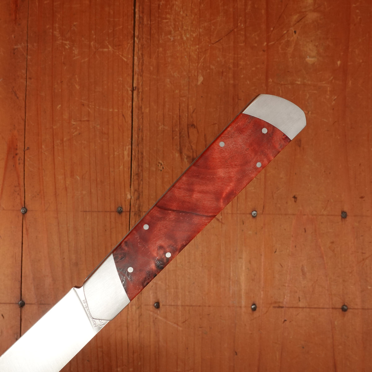 Fontenille Pataud Le Pradel 11.5cm Stabilized Red Poplar Burl Lockback